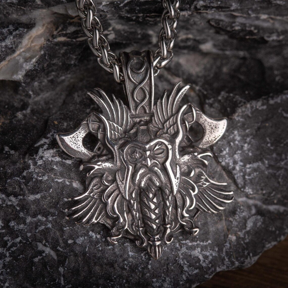 Odin Double Axe Necklace