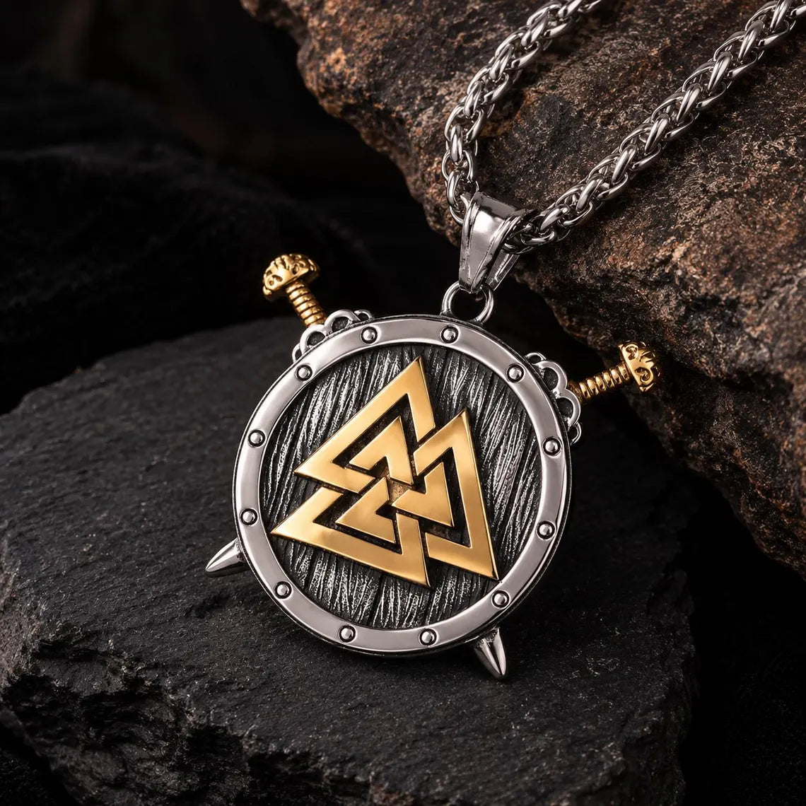 Viking Valknut necklace