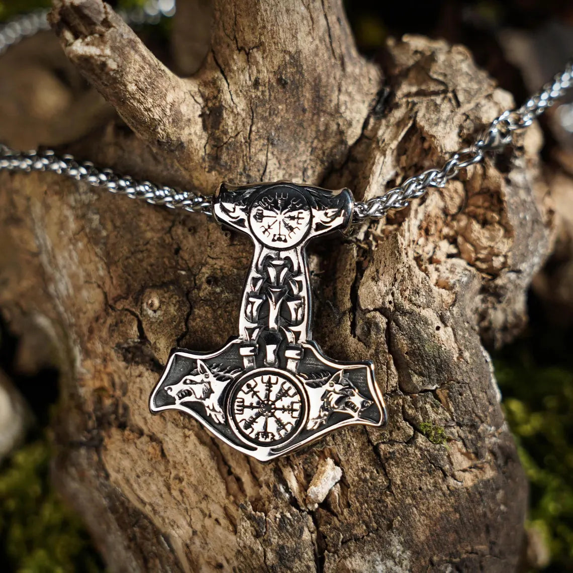 Wolf Hammer Necklace