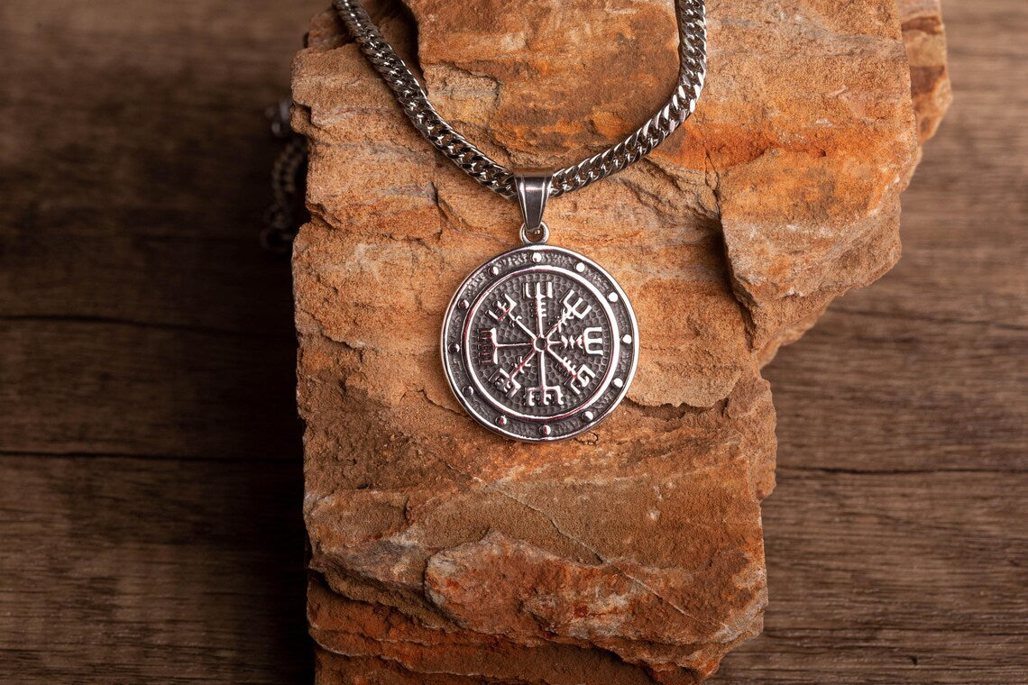 Viking Vegvisir necklace