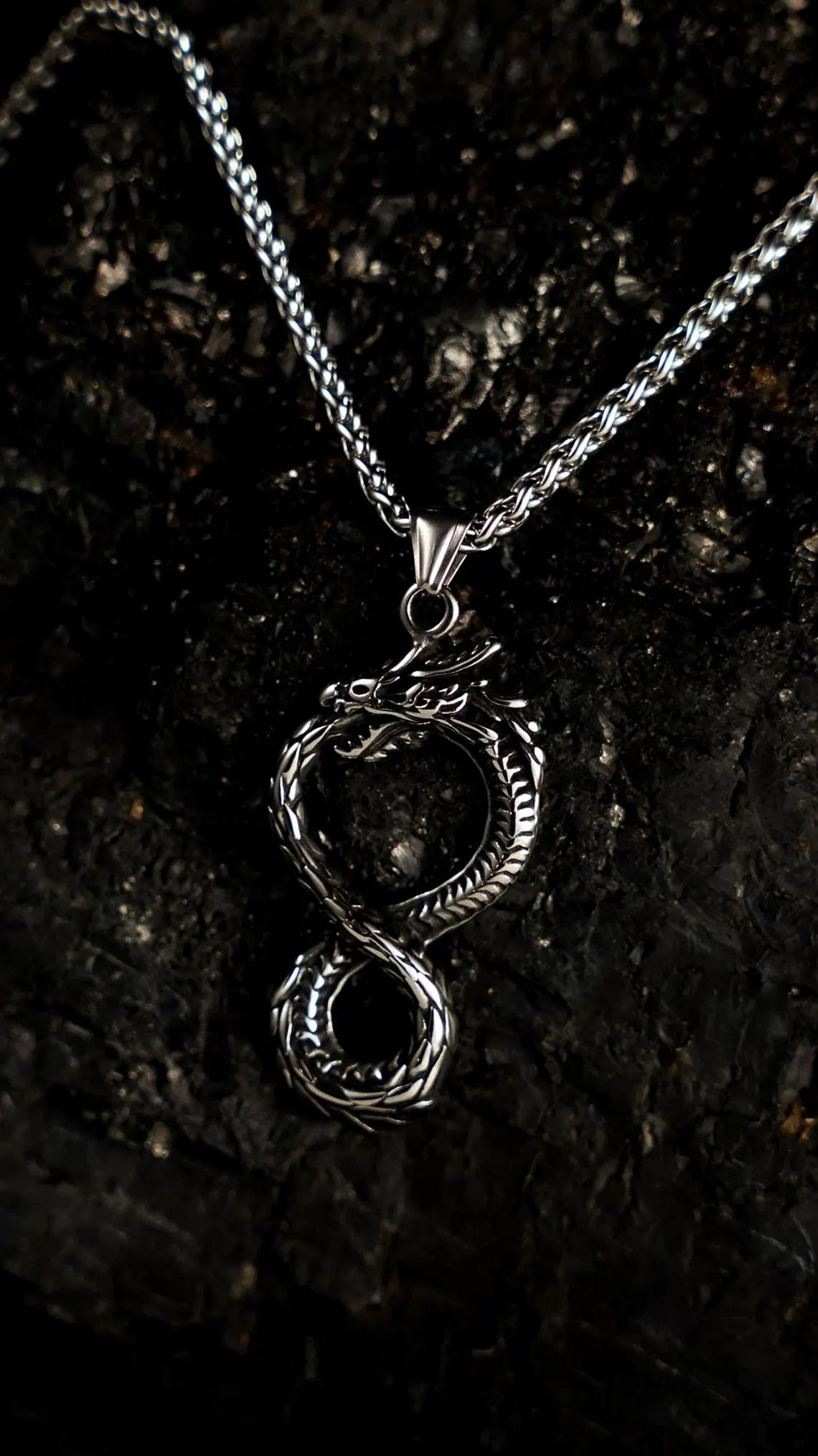 Ouroboros dragon necklace