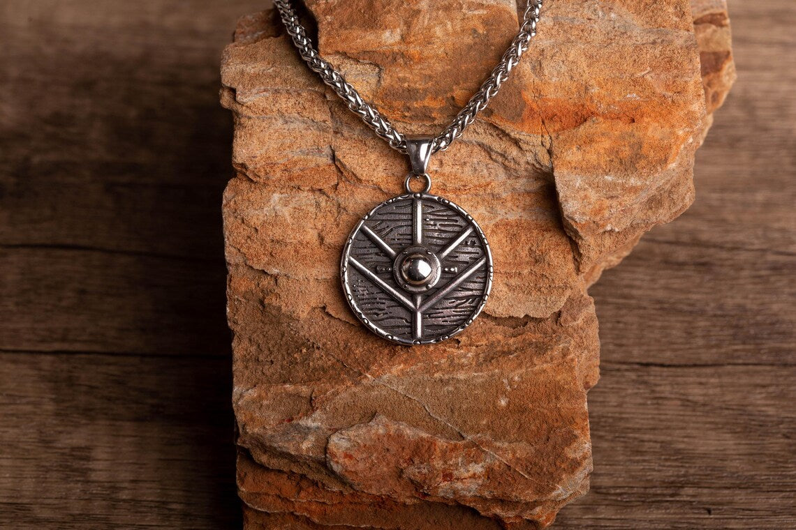 Viking shield pendant
