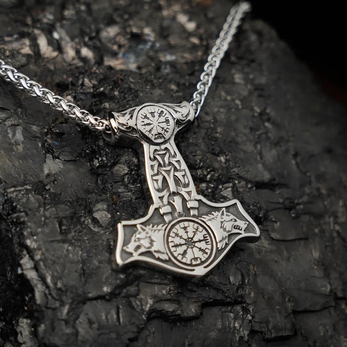 Wolf Hammer Necklace