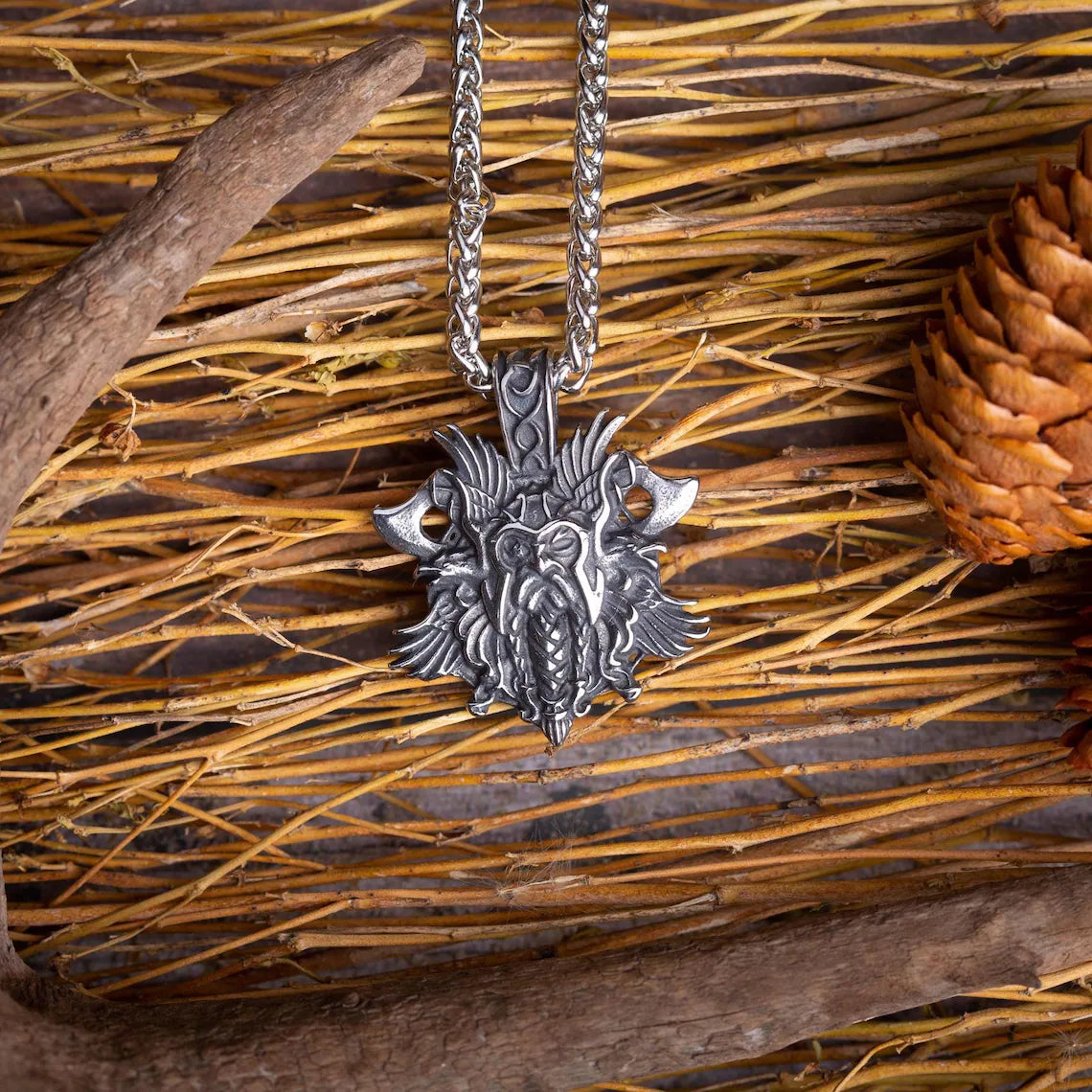 Odin Double Axe Necklace