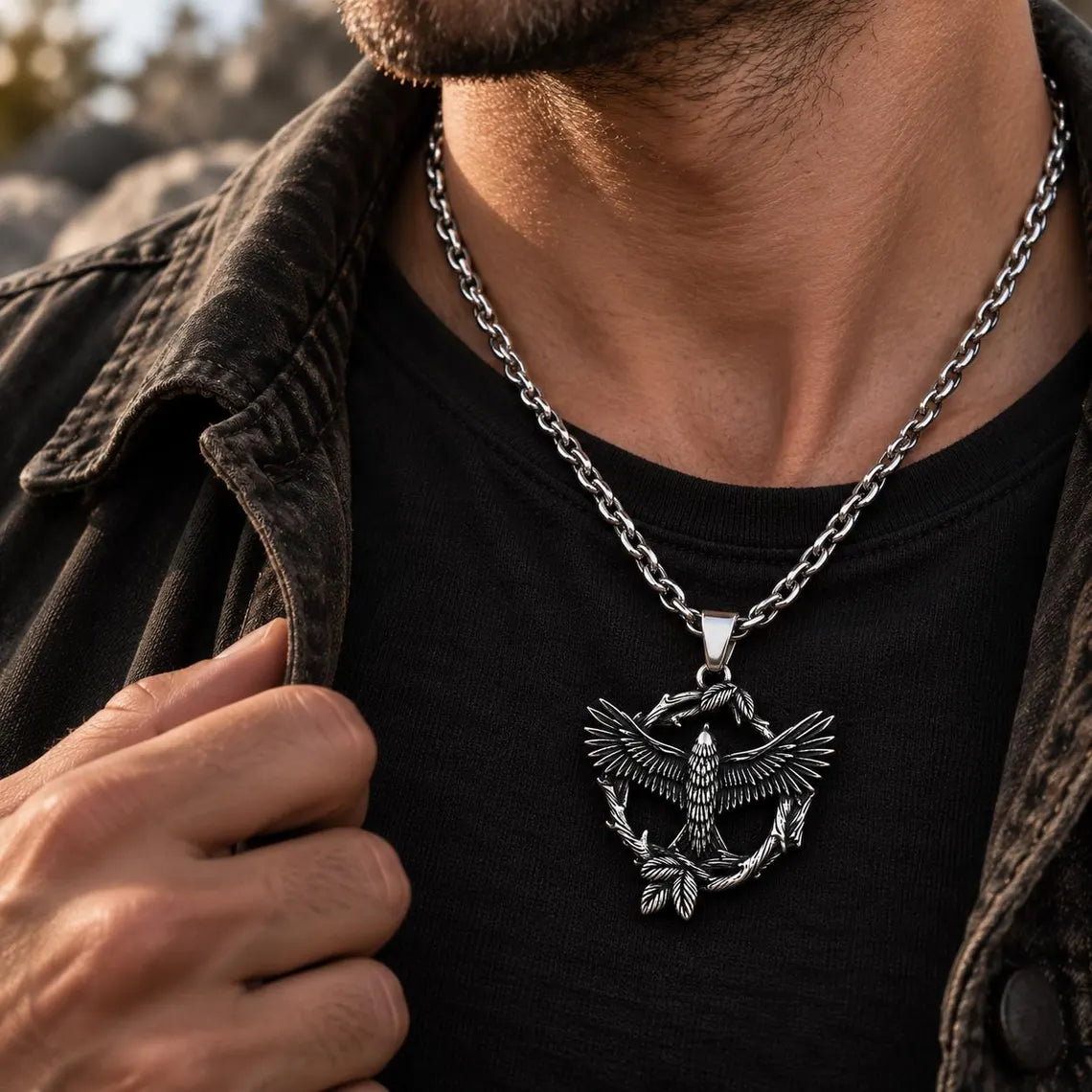 Raven necklace