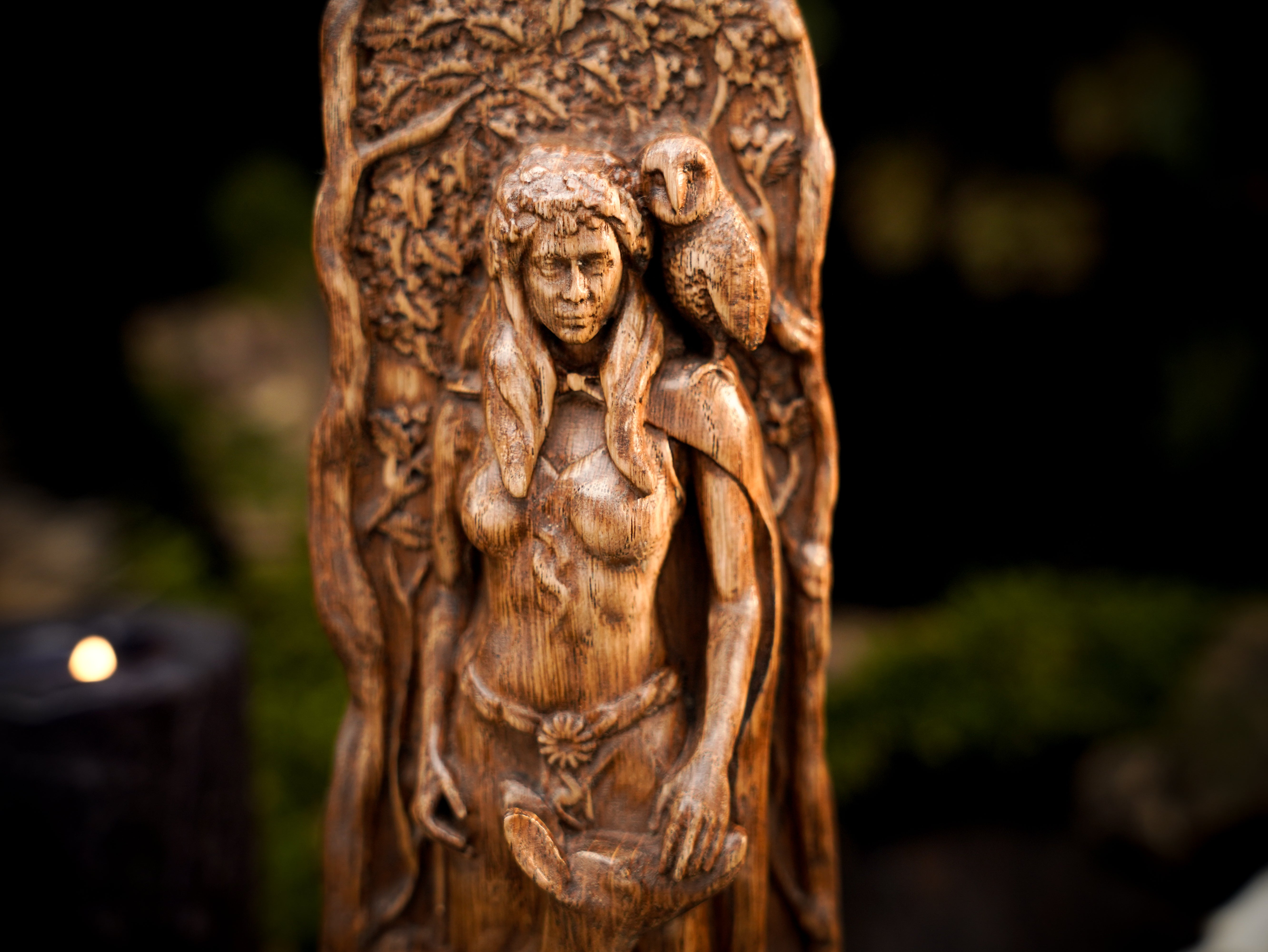 Pagan goddess statue