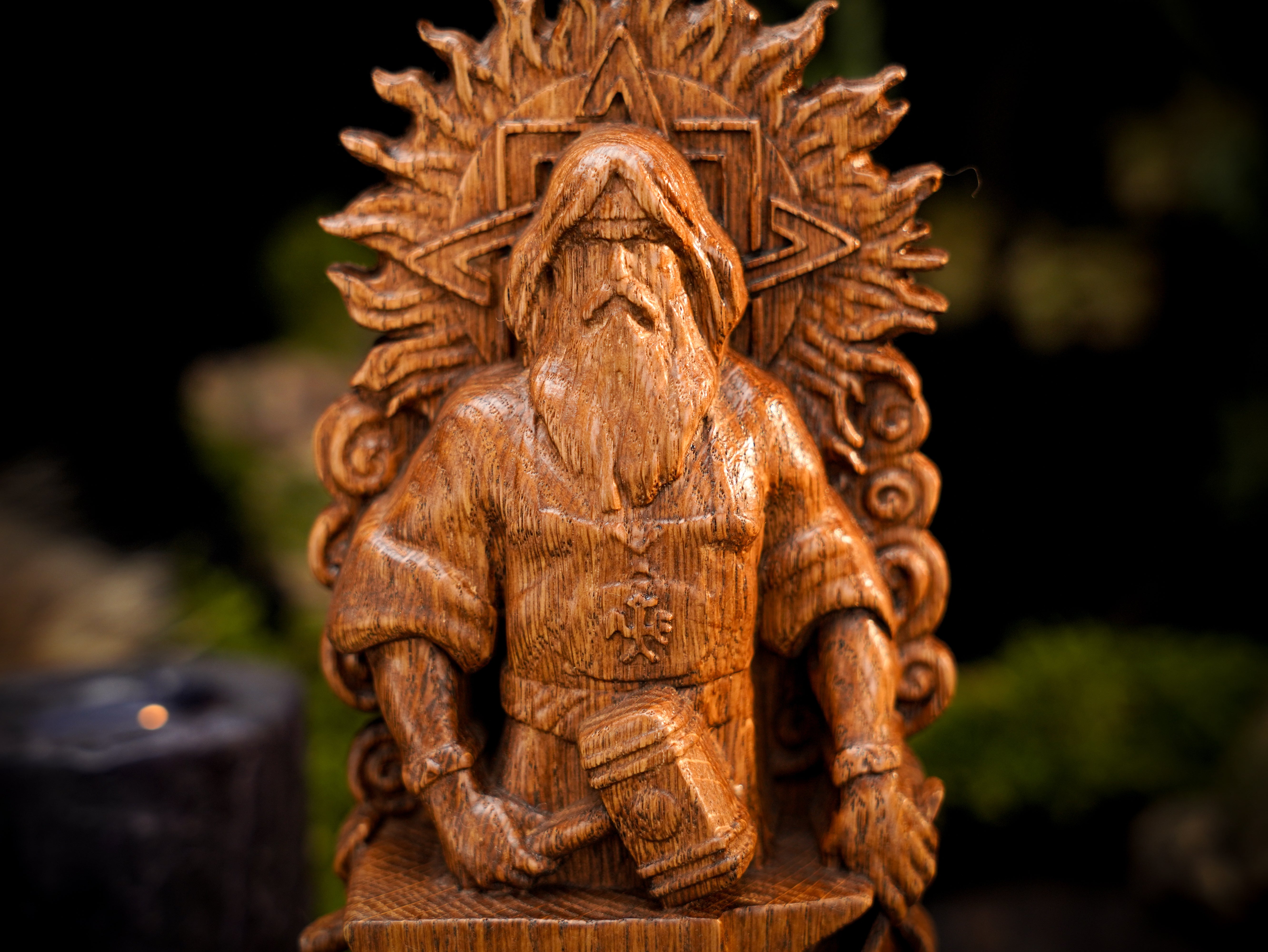 Slavic god statue