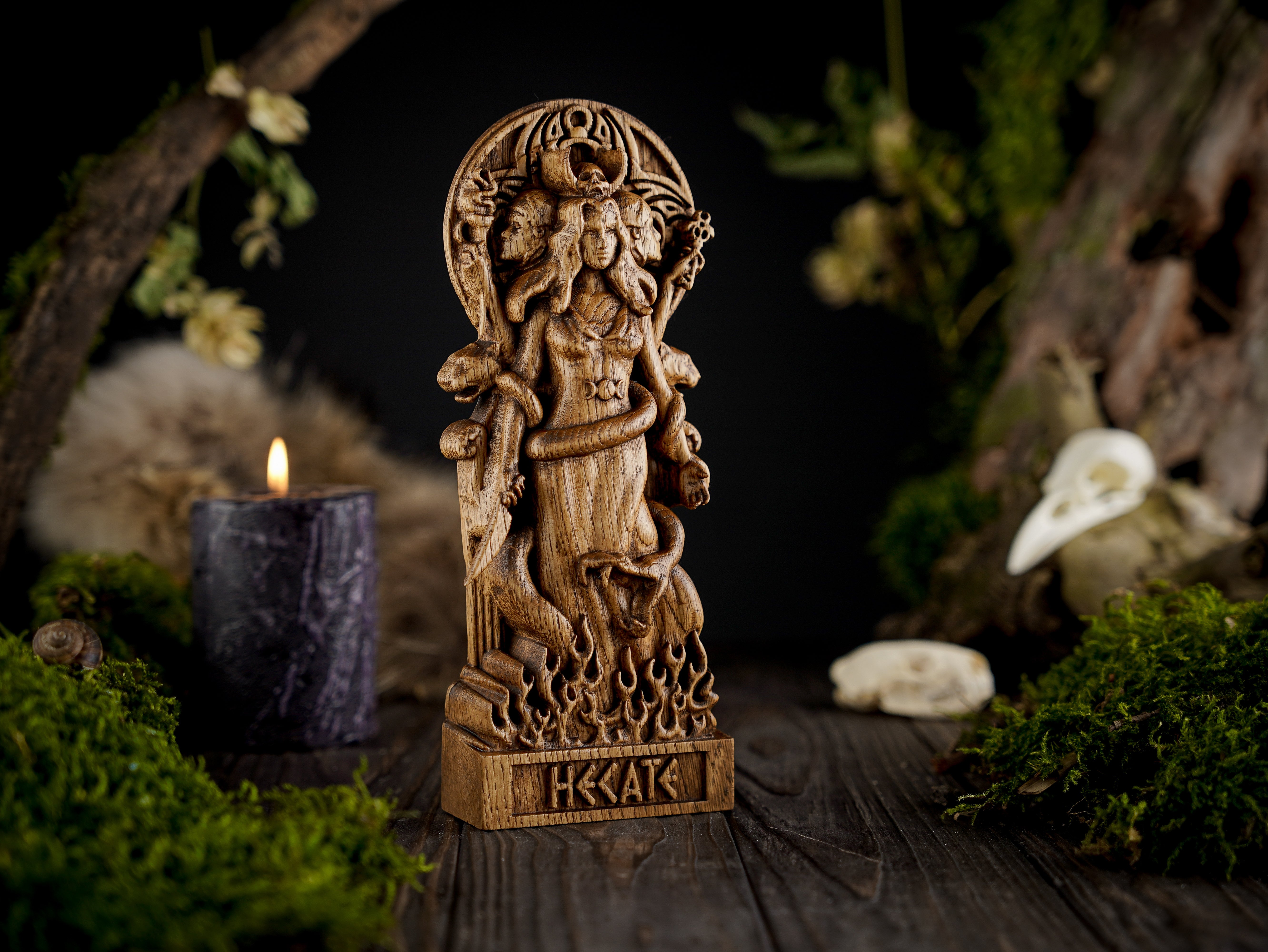 Greek goddess statue