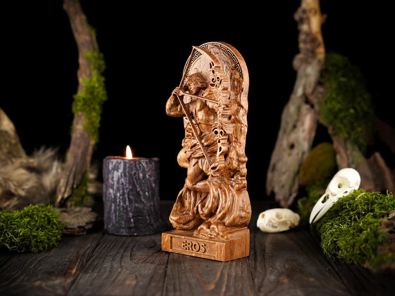 Eros god statue