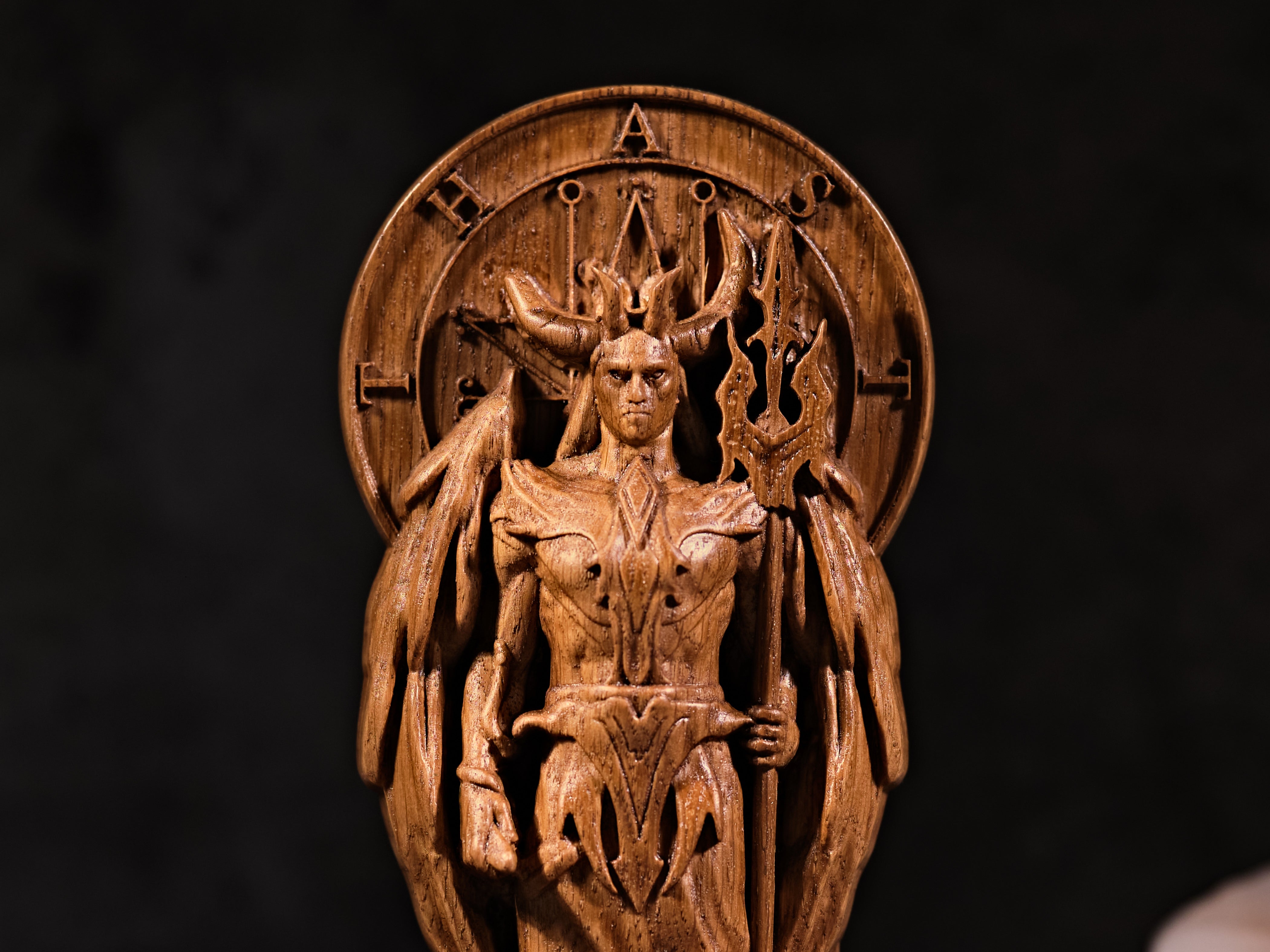 Oak Astaroth Goetia statue