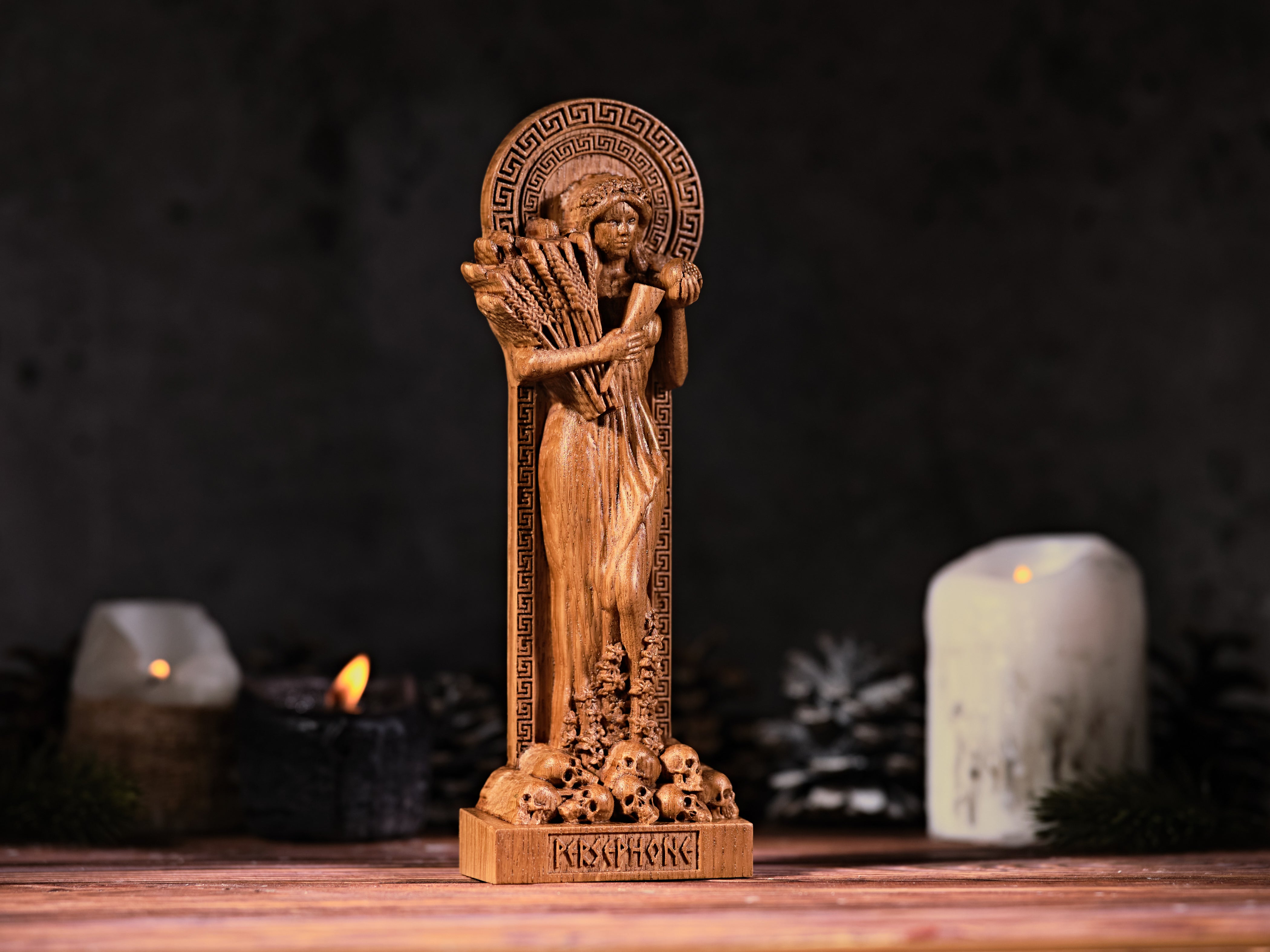 Oak Persephone Greek statue