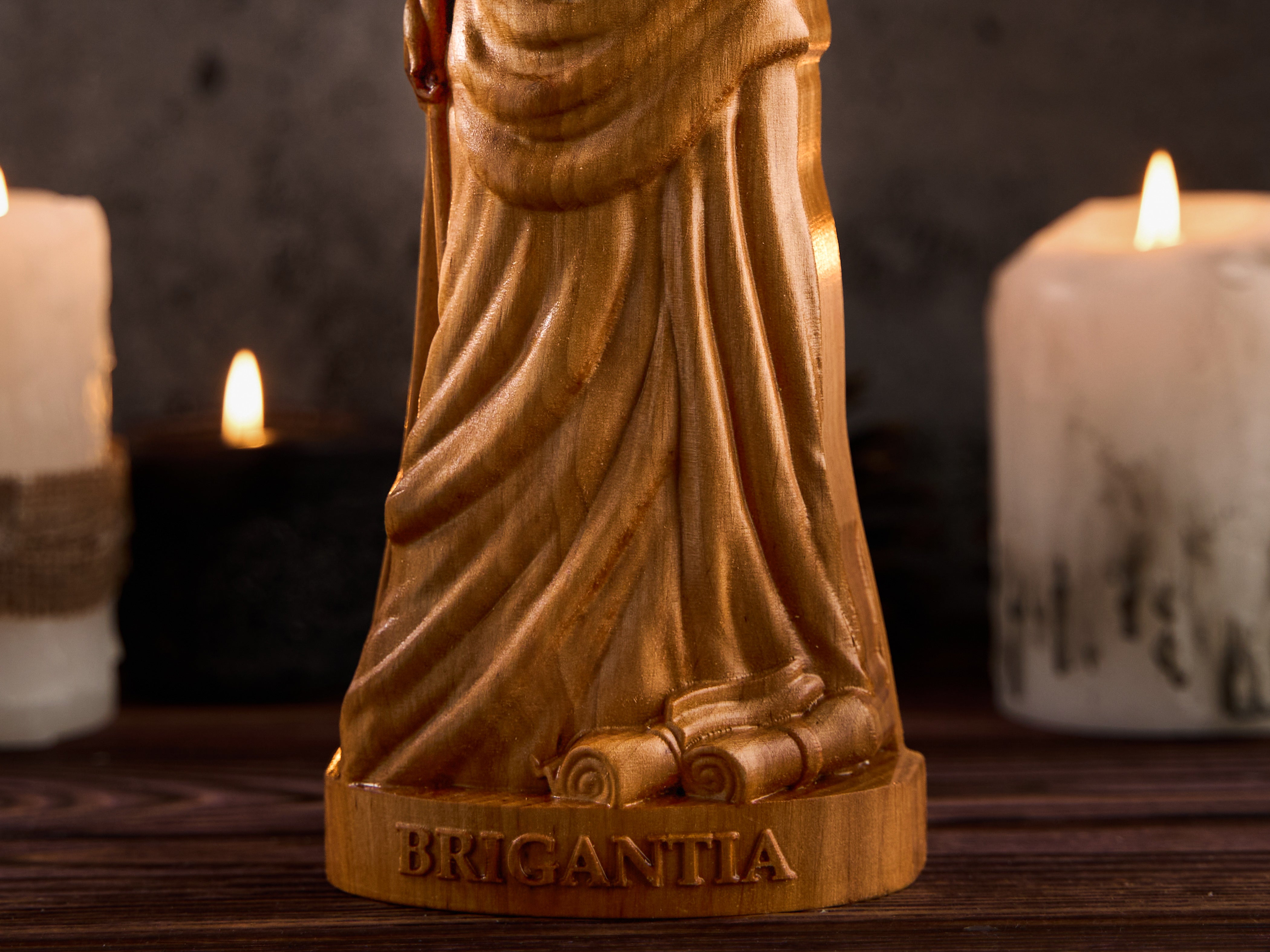 Oak Brigantia Celtic statue