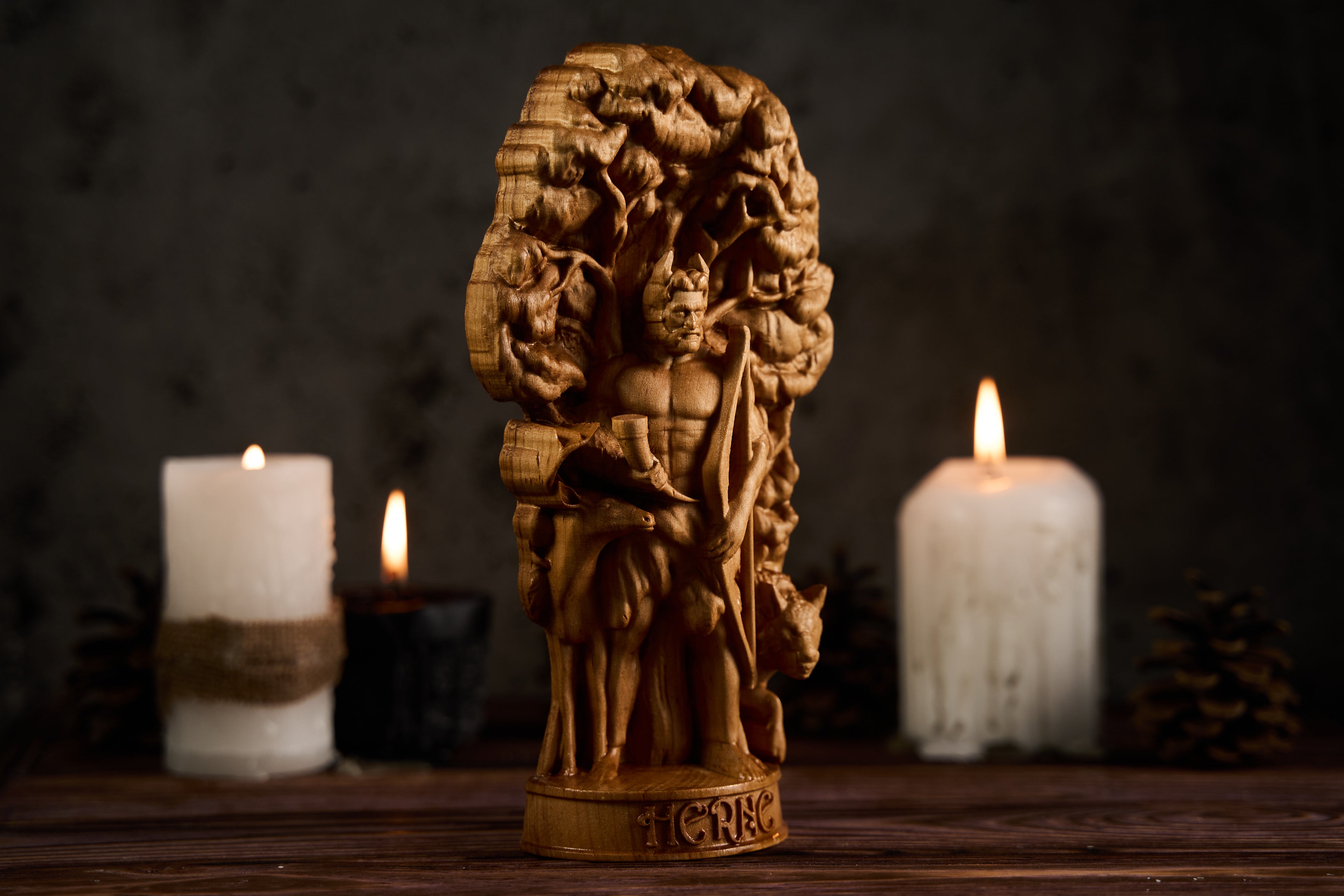 Oak Herne the Hunter Celtic statue