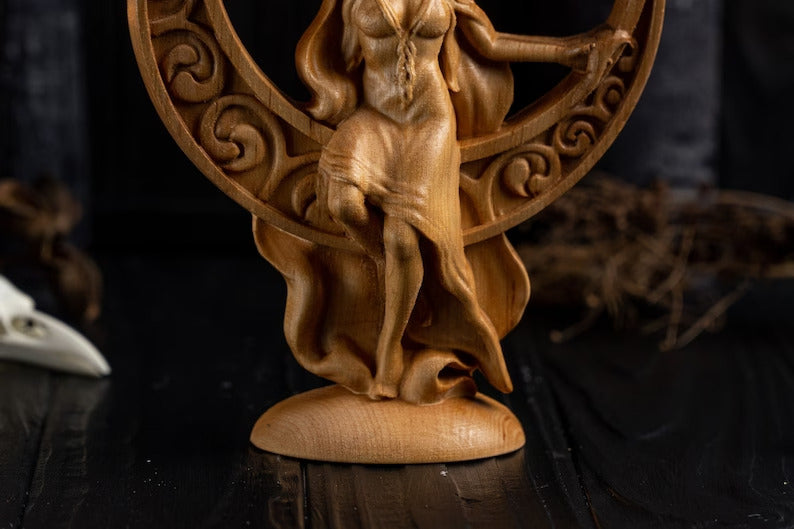 Selene goddess statue