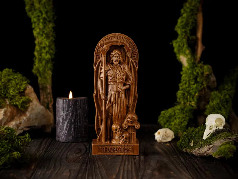 Thanatos God Statue
