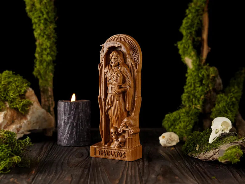 Thanatos God Statue