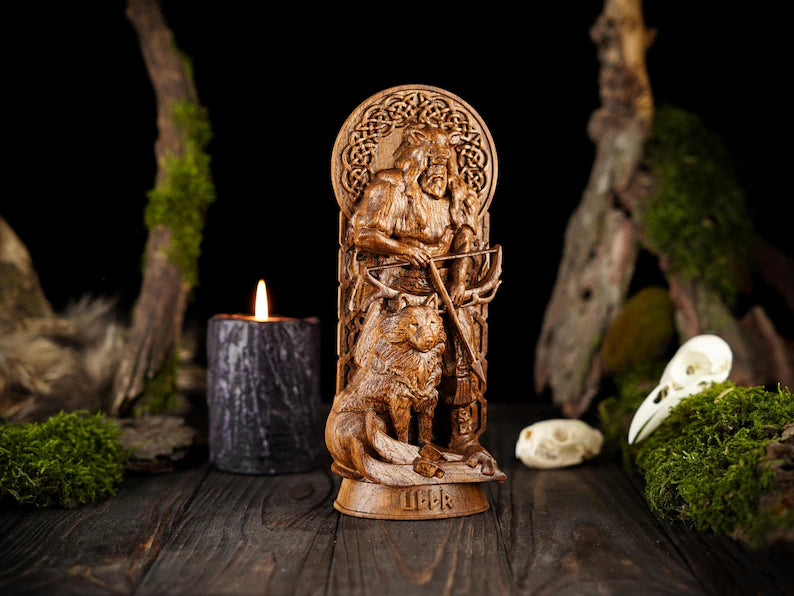 Ullr god statue
