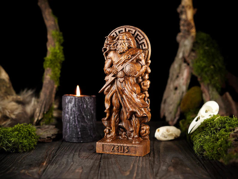 Zeus god statue