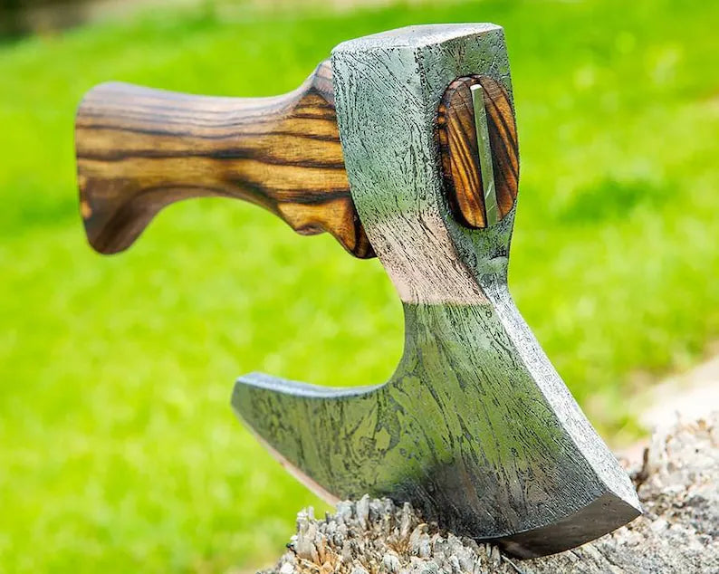 Damascus BBQ axe