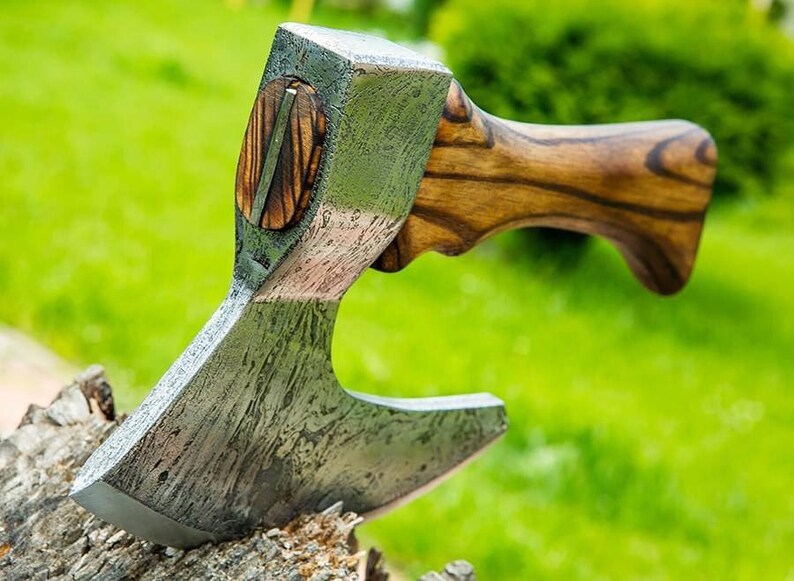 Damascus BBQ axe