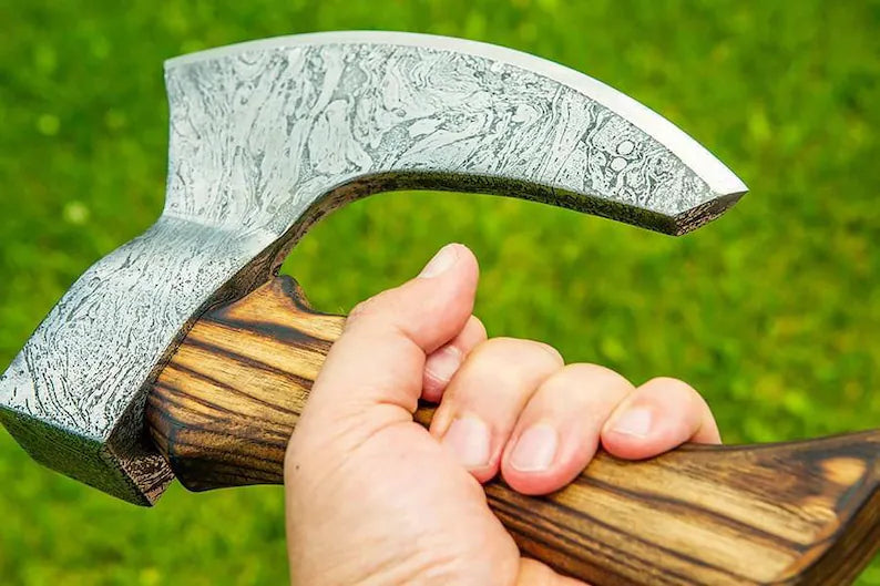 Damascus BBQ axe