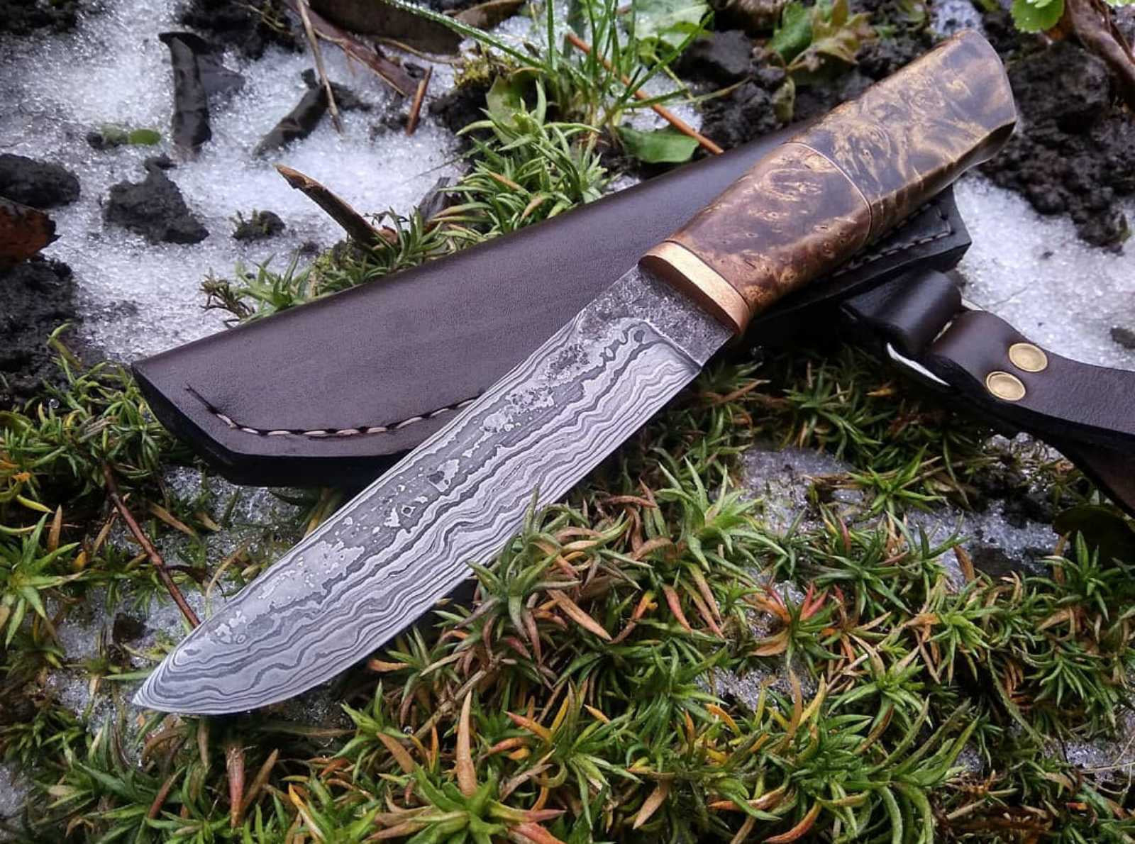 Handforged Damascus Knife - Valhallaworld