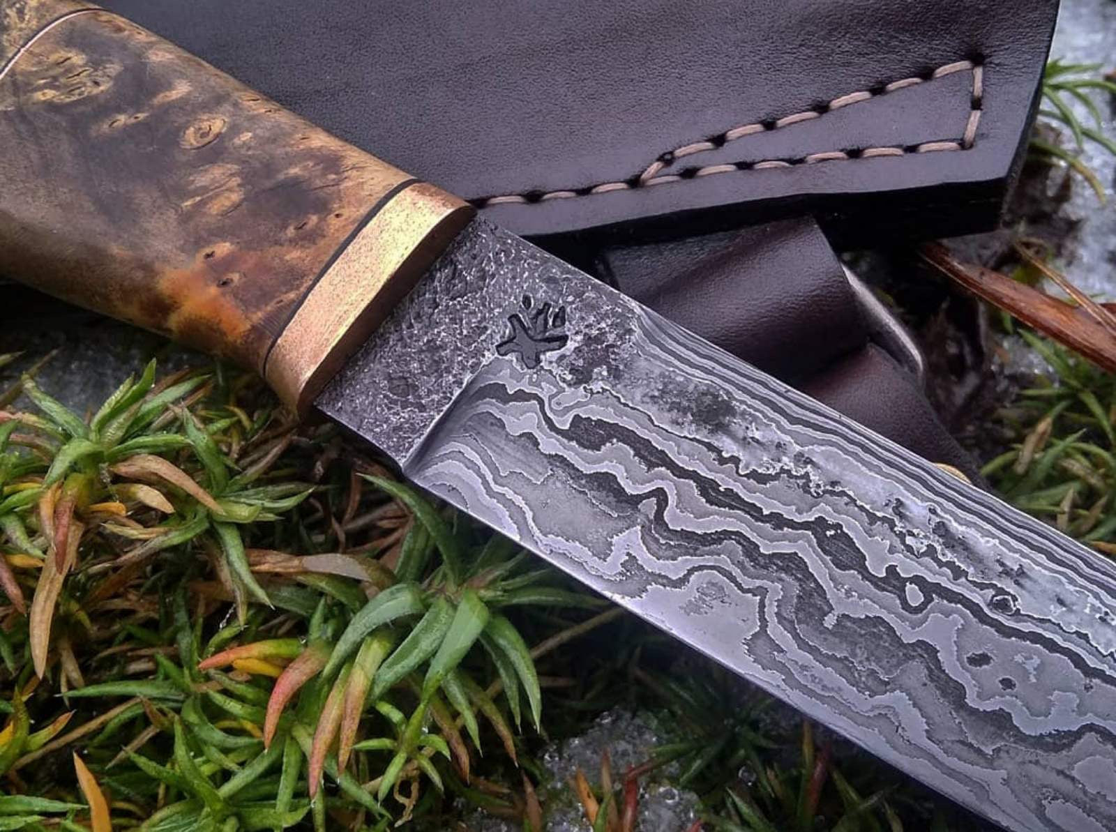 Handforged Damascus Knife - Valhallaworld