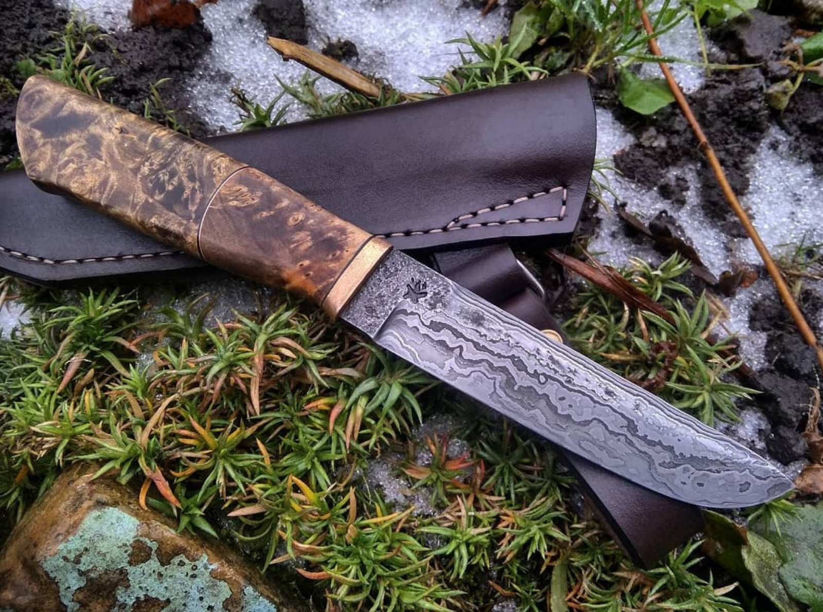 Handforged Damascus Knife - Valhallaworld