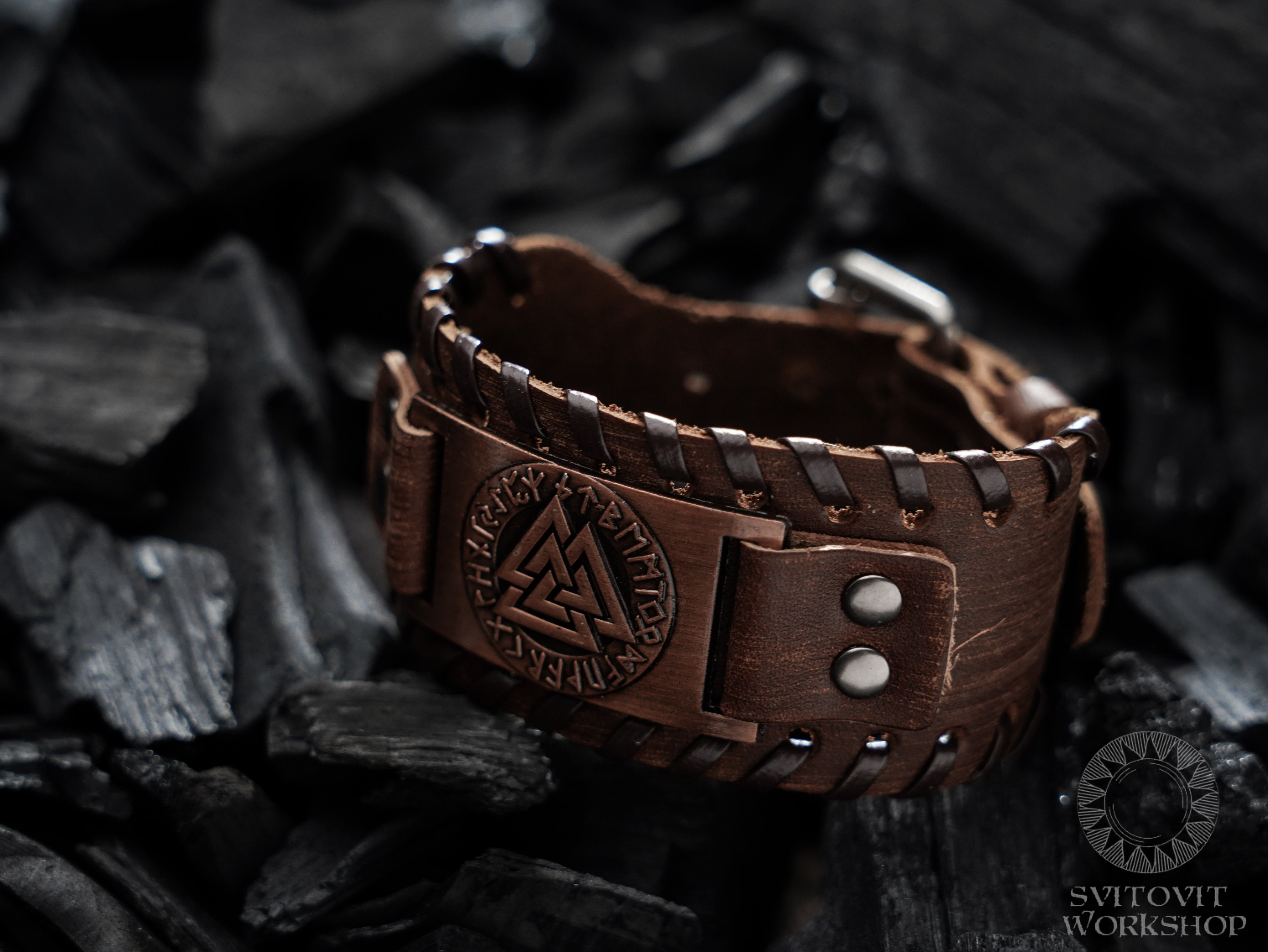 Silver viking bracelet