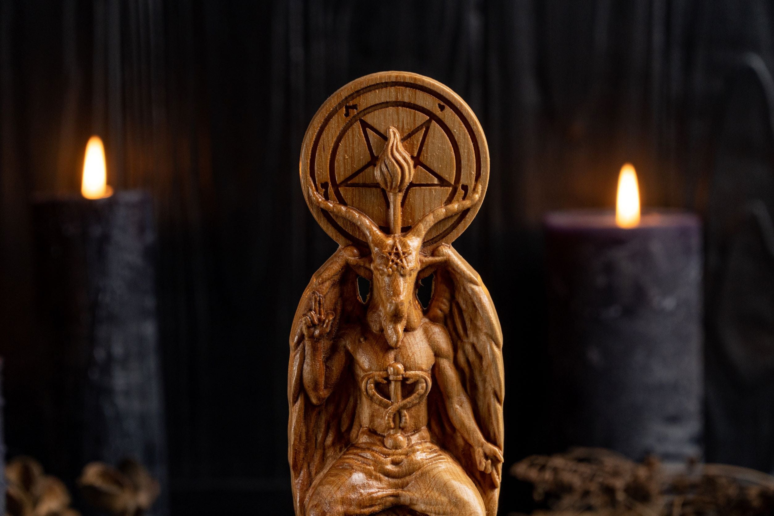 Baphomet altar statue
