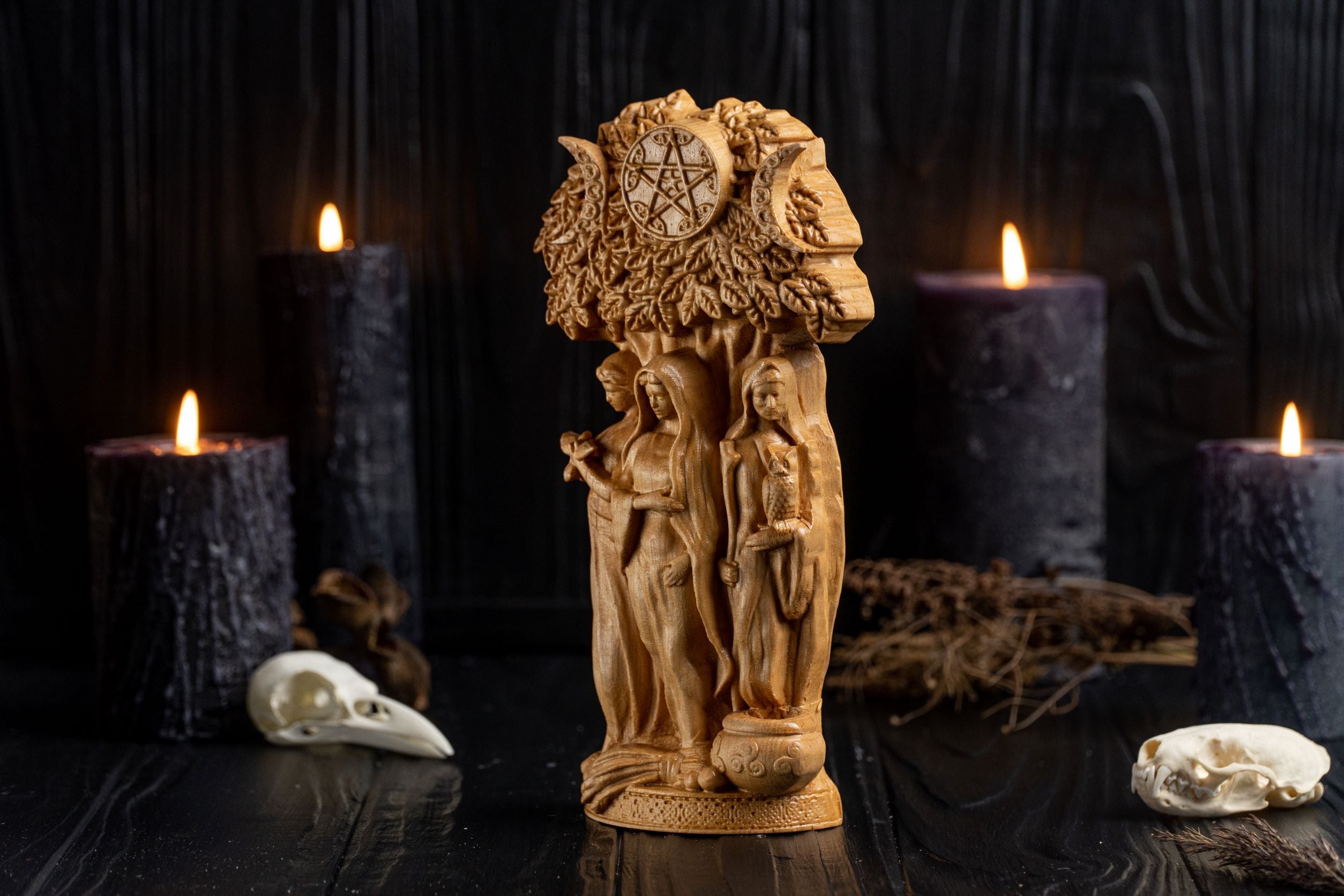 Brigid celtic goddess statue