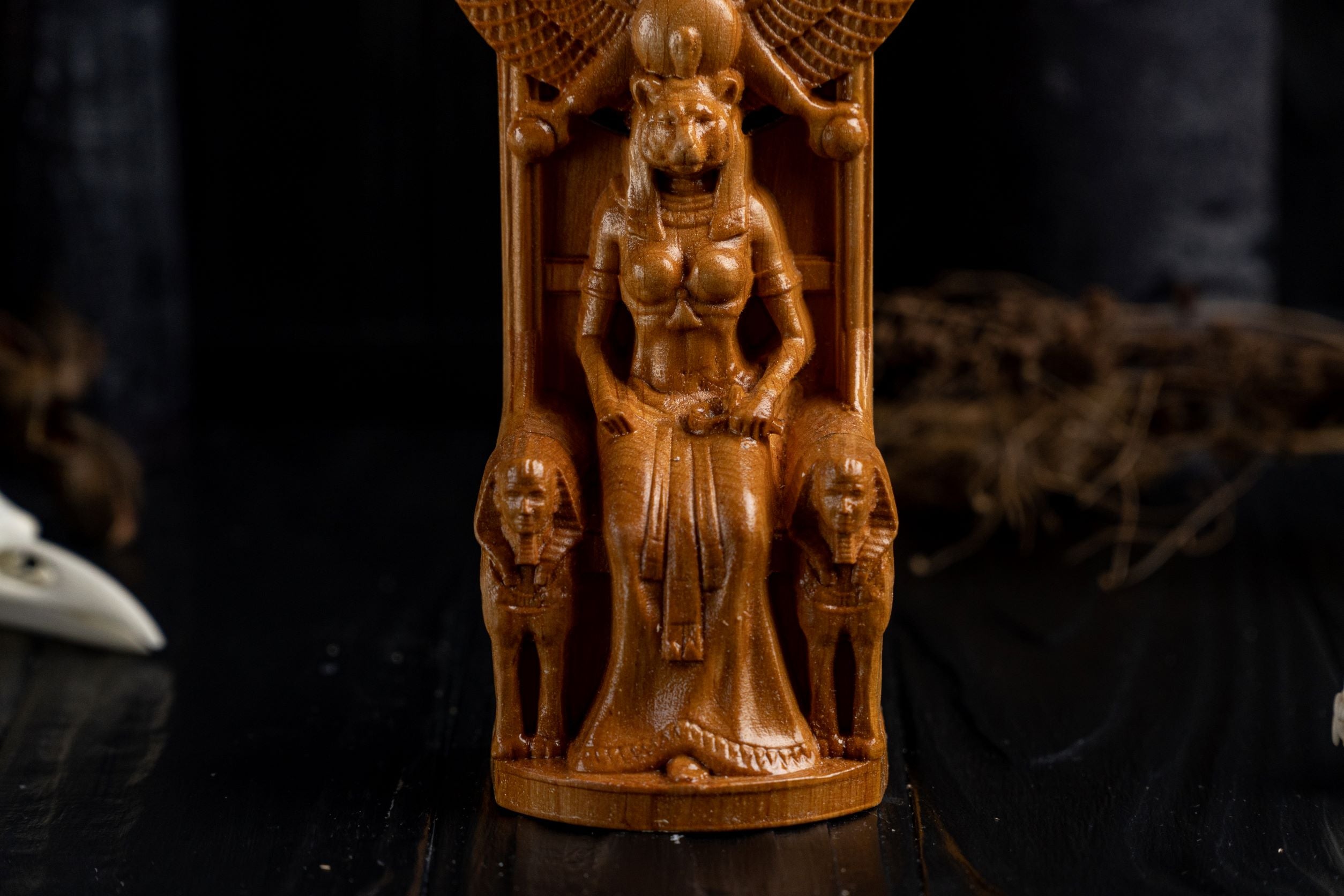 Egyptian wooden figurine