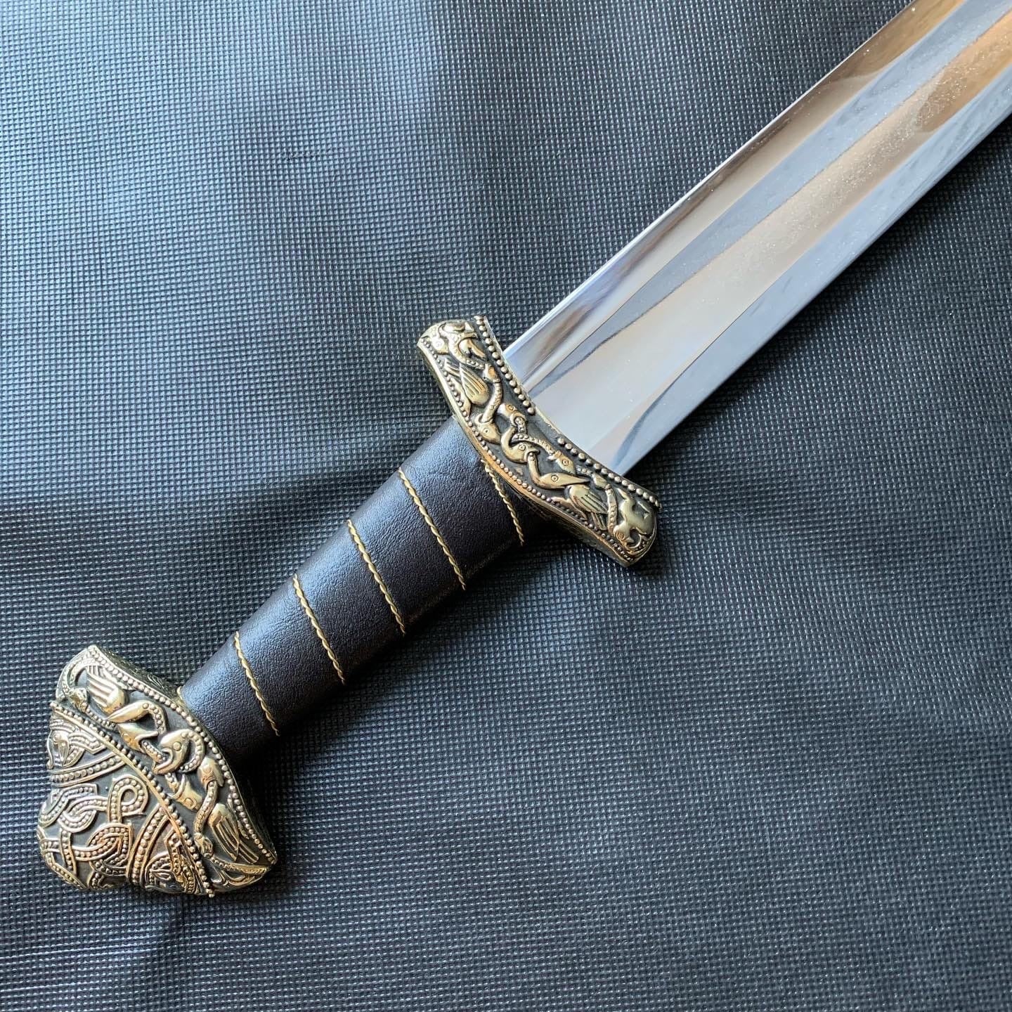 Casted sword handle