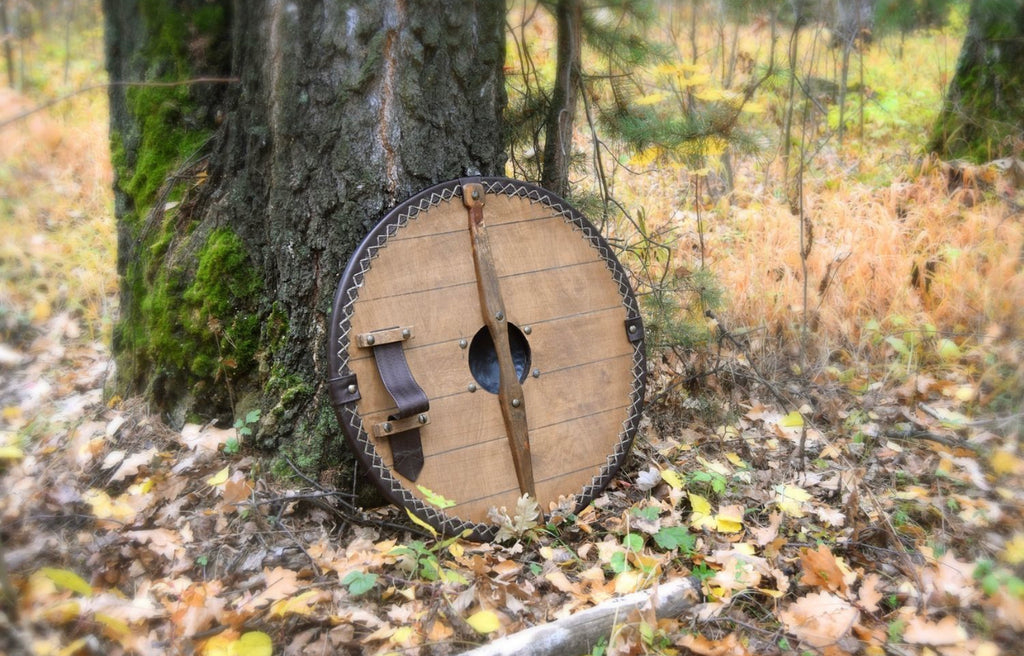 Wooden handmade battle shield