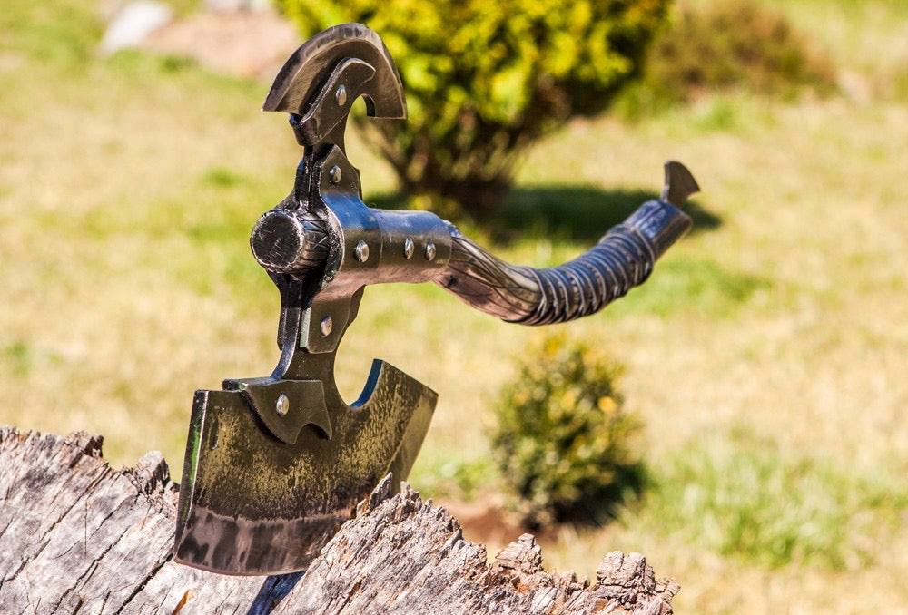 Custom viking axe