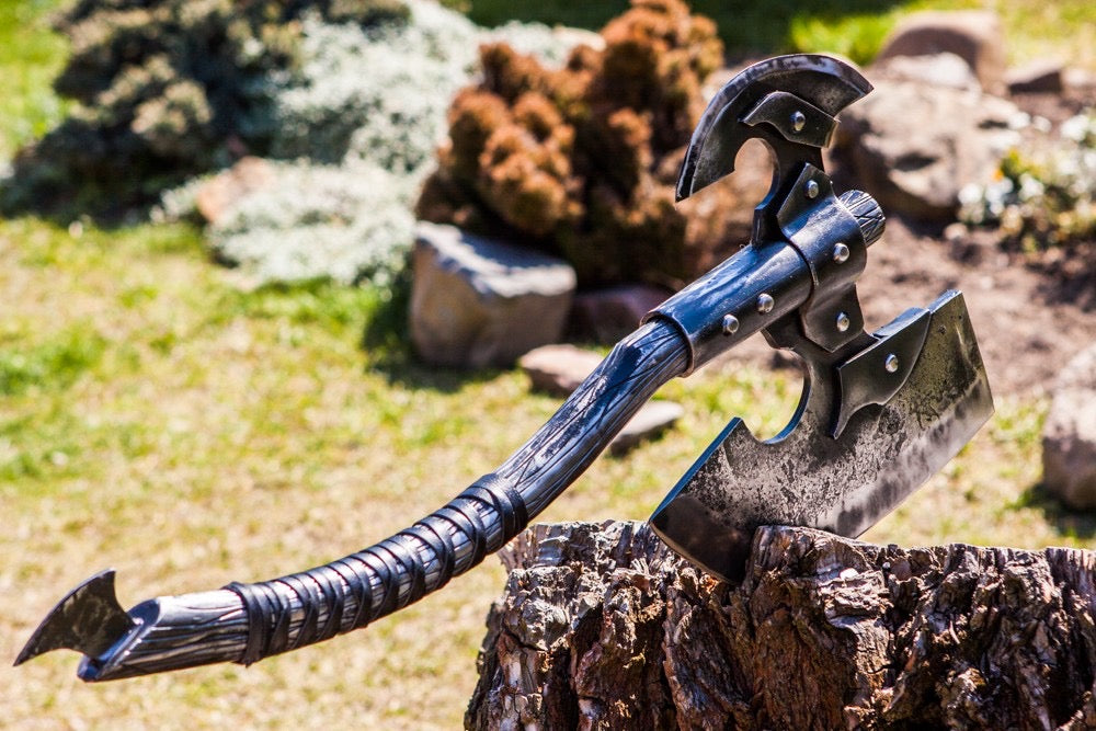 Forged Viking axe
