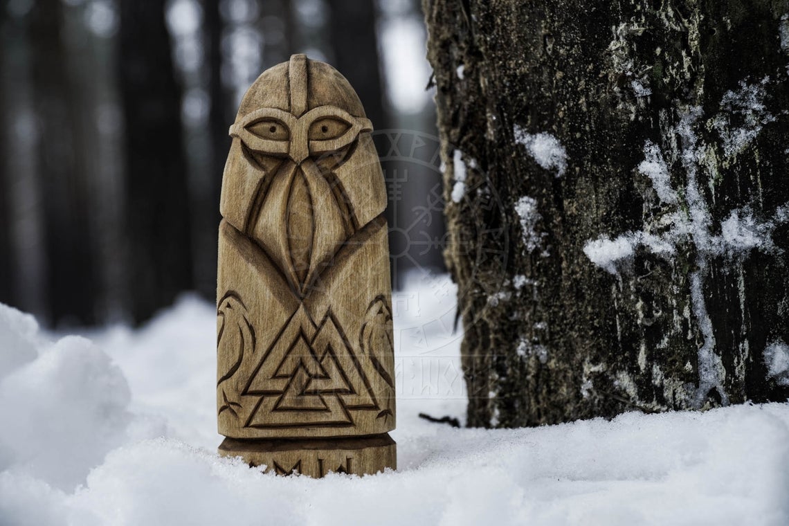 odin viking statue