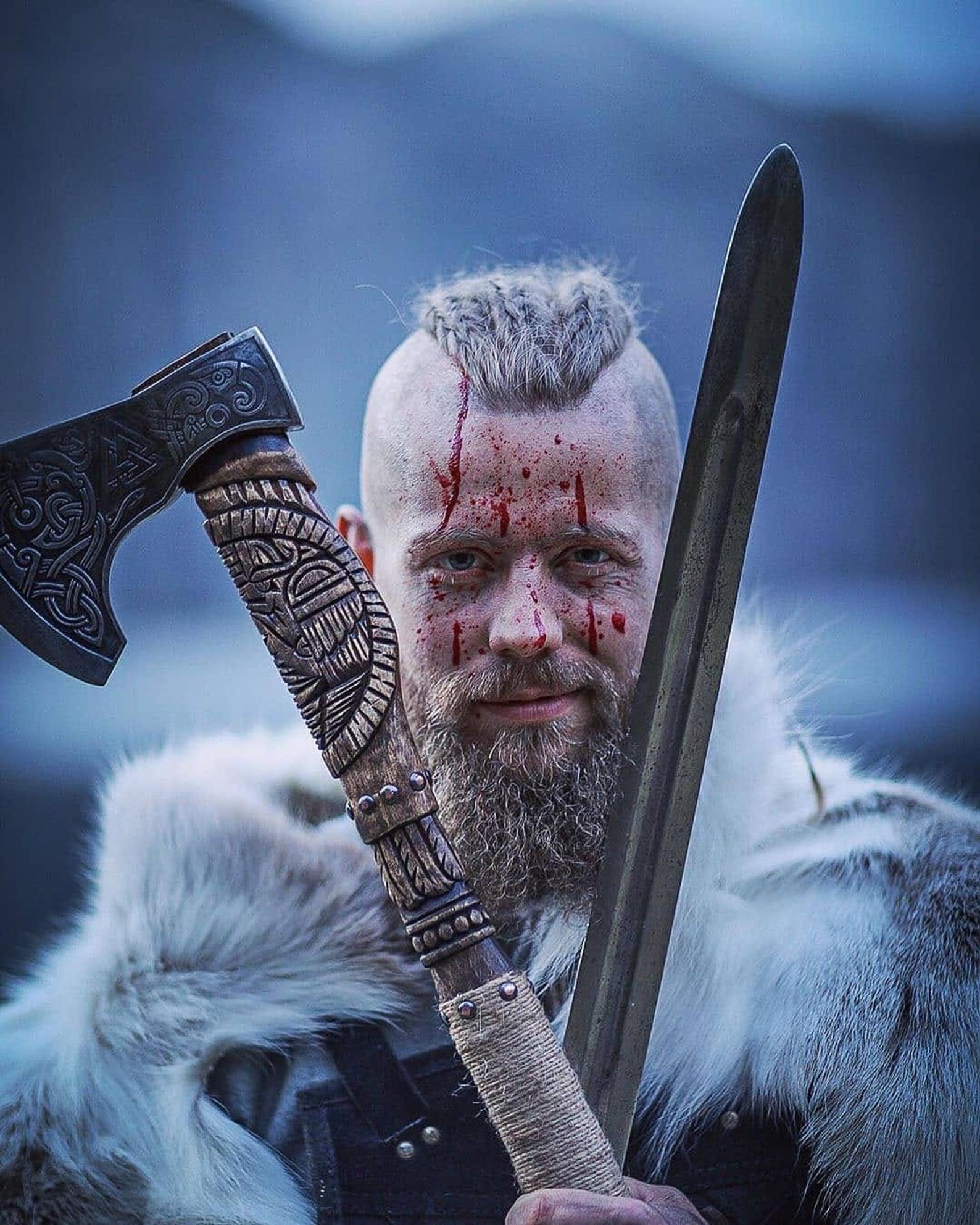 Authentic viking axe