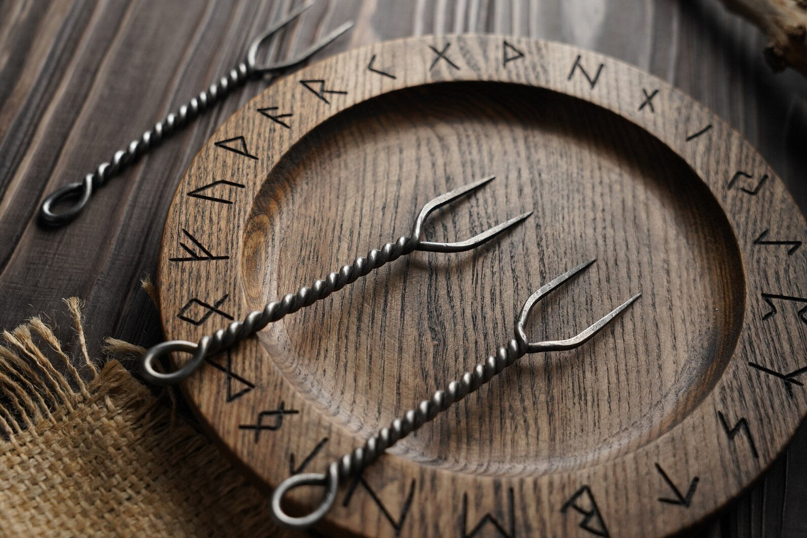 Handmade viking fork