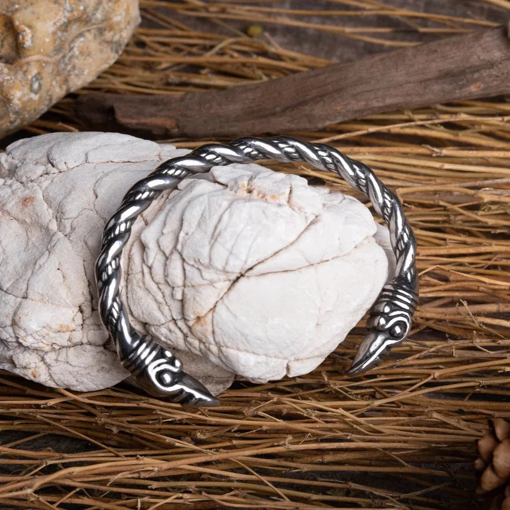 Raven viking bracelet
