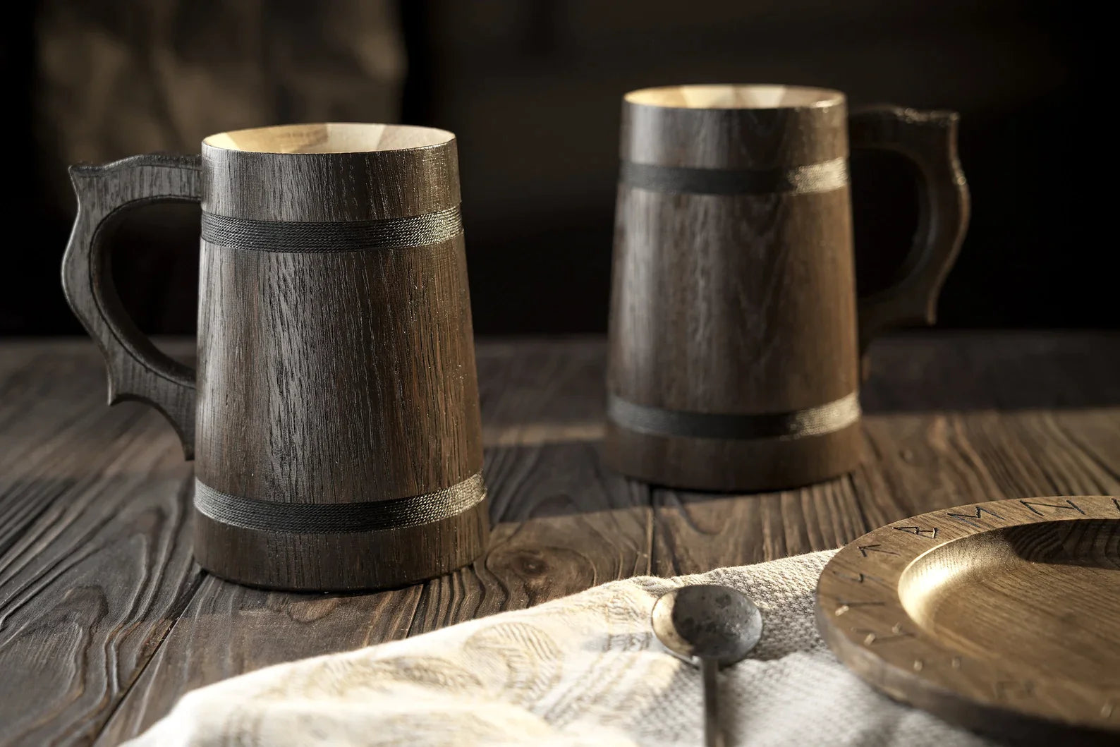 Scandinavian wooden cup