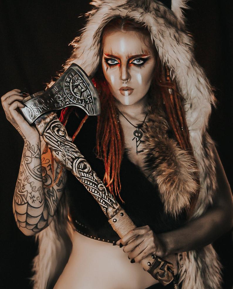 Hand forged viking axe for sale