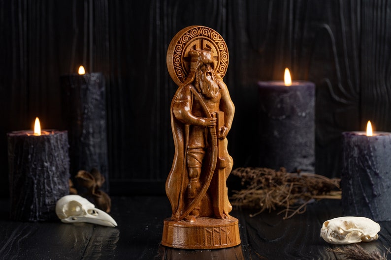 Ullr viking statue