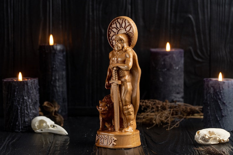 Norse gods statues