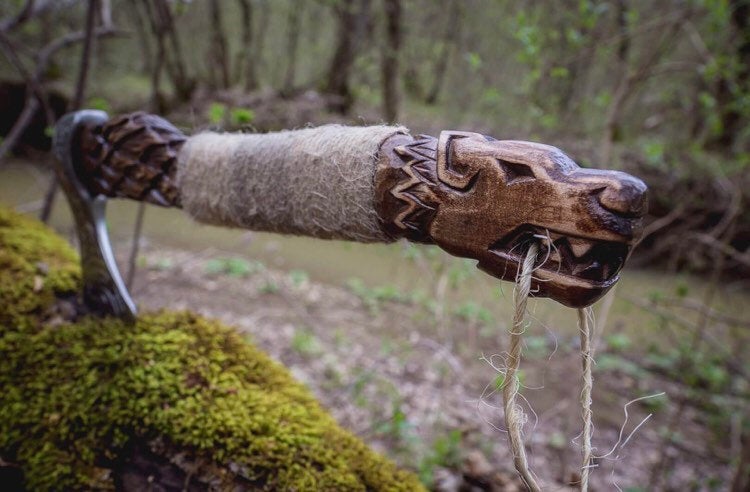Viking axe handle
