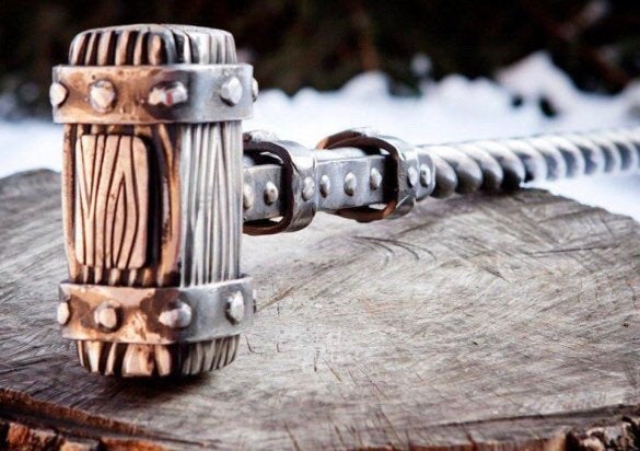 Handmade norse hammer