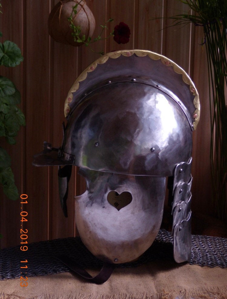 Polish Hussar helmet / medieval helmet / larp helmet / sca helmet / medieval armor / knight helmet - Valhallaworld