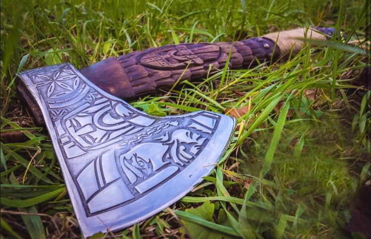 viking battle axe