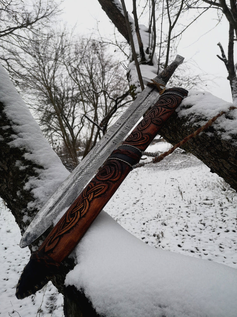 Viking sword with a sheath for sale
