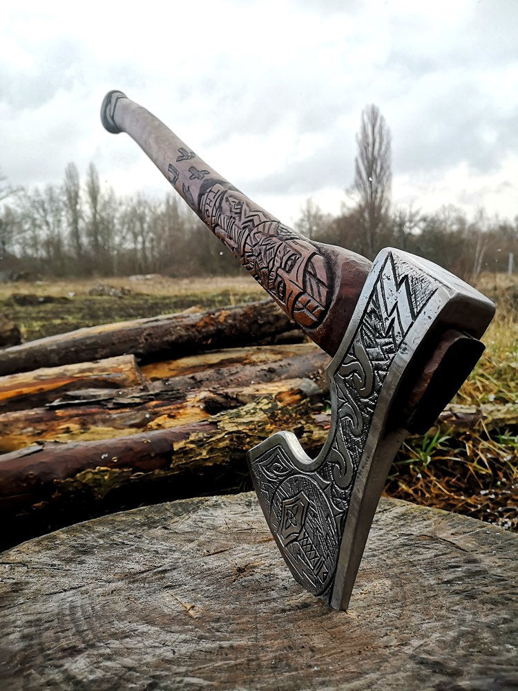 Personalized viking axe